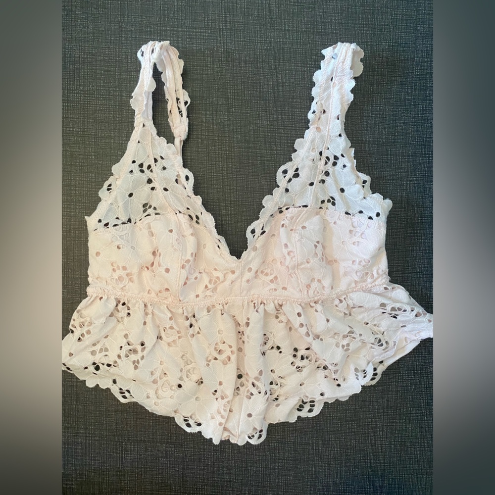 Aerie Pink Bralette Crop Top